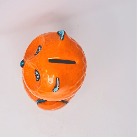 Ceramic Owl Shaped Coin Bank - Picture 6 of 9